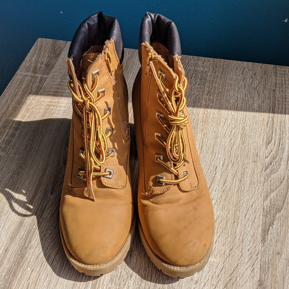 Lace-up heeled boots from Macy’s